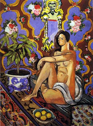 24 Matisse Figure decorative sur fond ornemental 1925